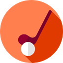 Ball, Golf, sports, birdie, leisure, Sports And Competition Coral icon