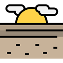 nature, landscape, Desert, Road, Cactus Tan icon