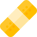medical, Sticking-plaster, Healthcare And Medical, Plaster, band-aid, Wound, Sticking Gold icon