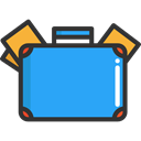 Business, Briefcase, Bag, suitcase, travel, portfolio DodgerBlue icon