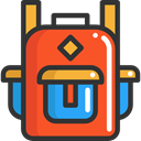 travel, Backpack, luggage, baggage, Bags DarkSlateGray icon