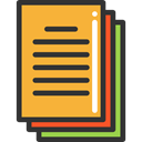 interface, files, Files And Folders, document, File, documents, Archive Goldenrod icon