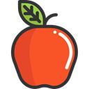 Apple, food, Fruit, organic, diet, vegetarian, vegan, Healthy Food, Food And Restaurant Tomato icon