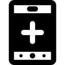 mobile phone, Iphone, cellphone, smartphone, touch screen, technology, Communications, Healthcare And Medical Black icon