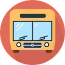 Automobile, Public transport, transport, vehicle, Bus, school bus, transportation IndianRed icon