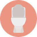 bathroom, toilet, restroom, Wc, Furniture And Household DarkSalmon icon