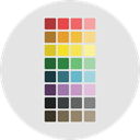 Art And Design, Color palette, Edit Tools, Paints, paint, pantone, Painter, Colors, miscellaneous Gainsboro icon