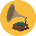 music, vinyl, Antique, gramophone, Vinyl Disc, Music And Multimedia SandyBrown icon