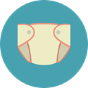 Child, baby, children, childhood, infant, babies, Diaper, Kid And Baby CadetBlue icon