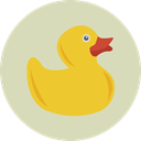 Duck, Animals, childhood, rubber, Bathing, Baby Toy, Ducks, Kid And Baby LightGray icon