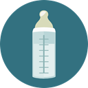 Feeding Bottle, Kid And Baby, food, milk, feeding, Tools And Utensils SeaGreen icon