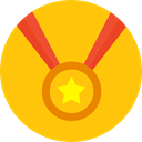winner, Quality, Certification, Sports And Competition, award, medal Gold icon