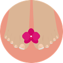 Foot, Beauty, treatment, Pedicure Tan icon