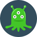 people, user, Ufo, Avatar, Alien, space, galaxy, extraterrestrial DarkSlateGray icon