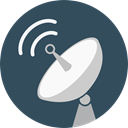 wireless, radar, antenna, technology, Communications, Satellite Dish DarkSlateGray icon