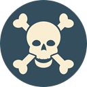 Dead, skull, poison, dangerous, signs, Poisonous, Healthcare And Medical, medical DarkSlateGray icon