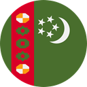 world, flag, turkmenistan, flags, Country, Nation DarkOliveGreen icon