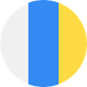 autonomous, Canary Islands, flag, spain, flags DodgerBlue icon
