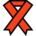 support, medical, Ribbon, cause, Solidarity OrangeRed icon