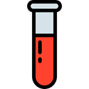 science, medical, laboratory, Biology, Blood test, Test Tube Black icon