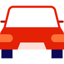 vehicle, Automobile, Car, transportation, transport Red icon