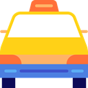 Car, transportation, transport, vehicle, Automobile, Minivan Taxi Gold icon