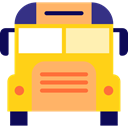 school bus, Automobile, Public transport, transportation, transport, vehicle Gold icon