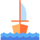 navigation, sailing, transportation, Boat, transport, Sailboat, Sailing Ship, Navigational Black icon