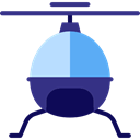 Chopper, Aircraft, transportation, transport, flight, Helicopter Black icon