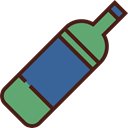 wine, party, Alcohol, food, Food And Restaurant, Bottle, Celebration, Wine Bottle, Alcoholic Drinks Black icon