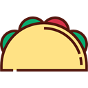 Mexican, Taco, Food And Restaurant, food, Lunch, snack, Fast food Khaki icon