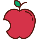 vegetarian, vegan, Healthy Food, Food And Restaurant, Apple, food, Fruit, organic, diet Crimson icon