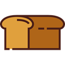 Food And Restaurant, meal, Bread, toast, Bakery, food, breakfast Sienna icon