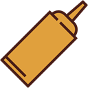 food, Bottle, Mustard, ketchup, Spicy, Food And Restaurant Goldenrod icon