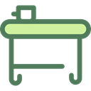 education, Chair, Classroom, Teacher Desk DimGray icon