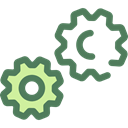 Gear, cogwheel, Tools And Utensils, settings, configuration, ui DimGray icon