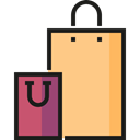 shopping, Bag, shopping bag, Supermarket, Business, commerce, Shopper, Commerce And Shopping Khaki icon