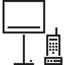 light, telephone, illumination, lamp, technology, Furniture And Household Black icon