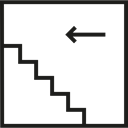 miscellaneous, Stairs, floor, Handrail Black icon