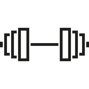 Sports And Competition, dumbbell, weights, Dumbbells, Tools And Utensils, weight, sports, gym Black icon