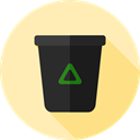 recycle bin, Trash, recycle, Garbage, Can, Tools And Utensils, Ecology And Environment Moccasin icon