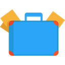 Business, Briefcase, Bag, suitcase, travel, portfolio DodgerBlue icon
