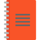 bookmark, Address book, Notebook, Business, Agenda, interface, education Tomato icon