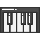Music And Multimedia, music, piano, Keys, musical instrument, Keyboard DarkSlateGray icon