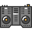 Dj, Mixer, disc jockey, hip hop, Mixing, Music And Multimedia, music DarkSlateGray icon