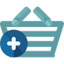 commerce, shopping basket, Supermarket, online store, Shopping Store, Commerce And Shopping CadetBlue icon