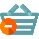 commerce, shopping basket, Supermarket, online store, Shopping Store, Commerce And Shopping CadetBlue icon