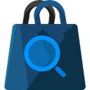 Business, commerce, shopping, Bag, shopping bag, Supermarket, Shopper, Commerce And Shopping DarkSlateGray icon