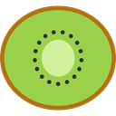 Food And Restaurant, food, Fruit, organic, diet, Kiwi, vegetarian, vegan, Healthy Food YellowGreen icon