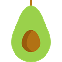 food, Fruit, organic, diet, vegetarian, vegan, Avocado, Healthy Food, Food And Restaurant YellowGreen icon